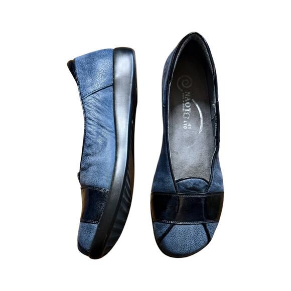Naot Architect Indigo Blue Wave Shoes Ballet Flats Loafers EU 41 US 10-10.5 EUC - Picture 3 of 12